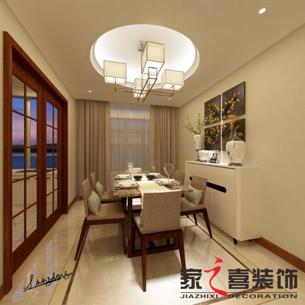 信陽裝修案例明輝阿卡迪亞  現(xiàn)代簡(jiǎn)約140平